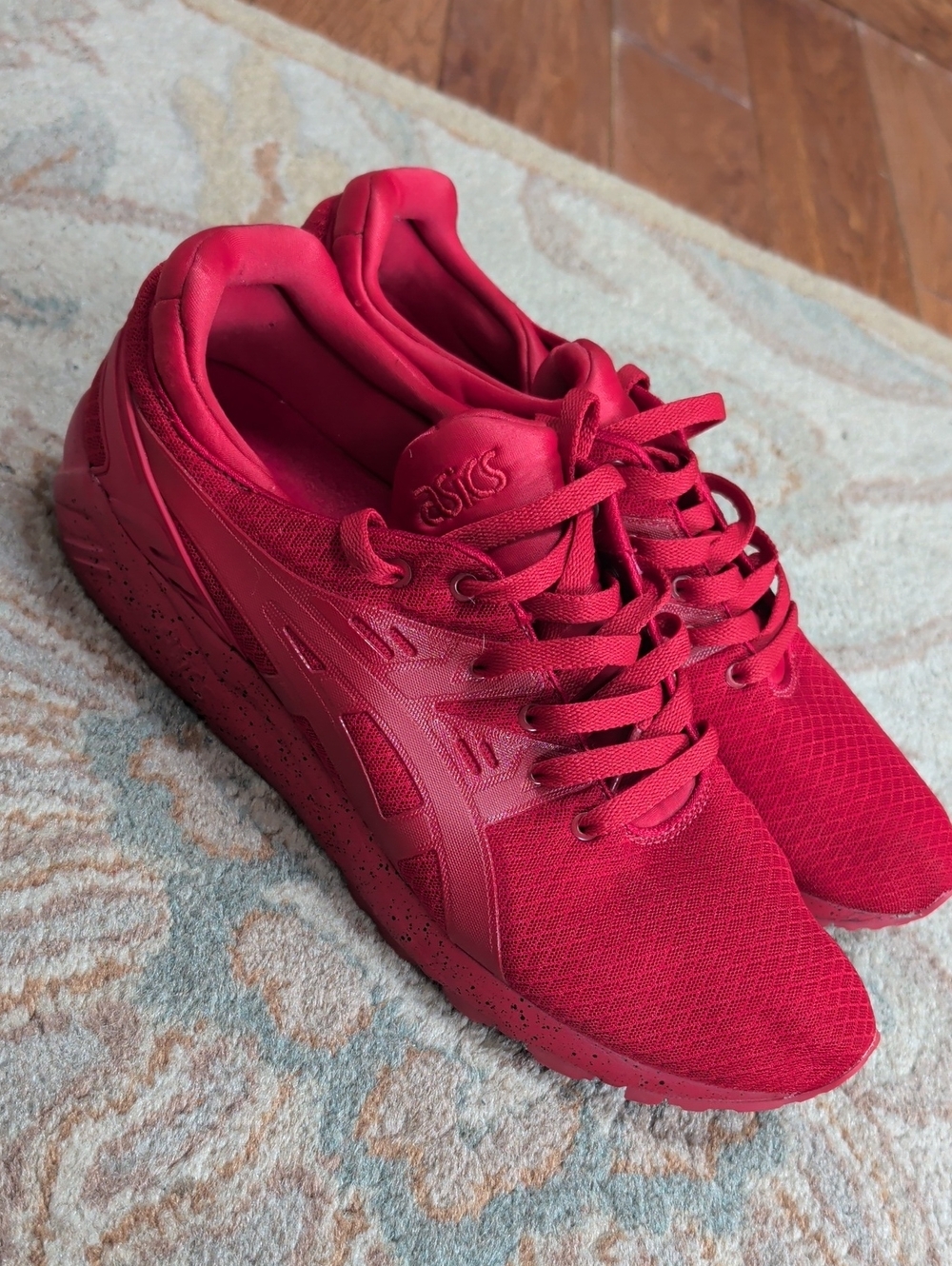 ASICS Gel-Kayano Evo Red Trainer Athletic Sneakers H6M4N